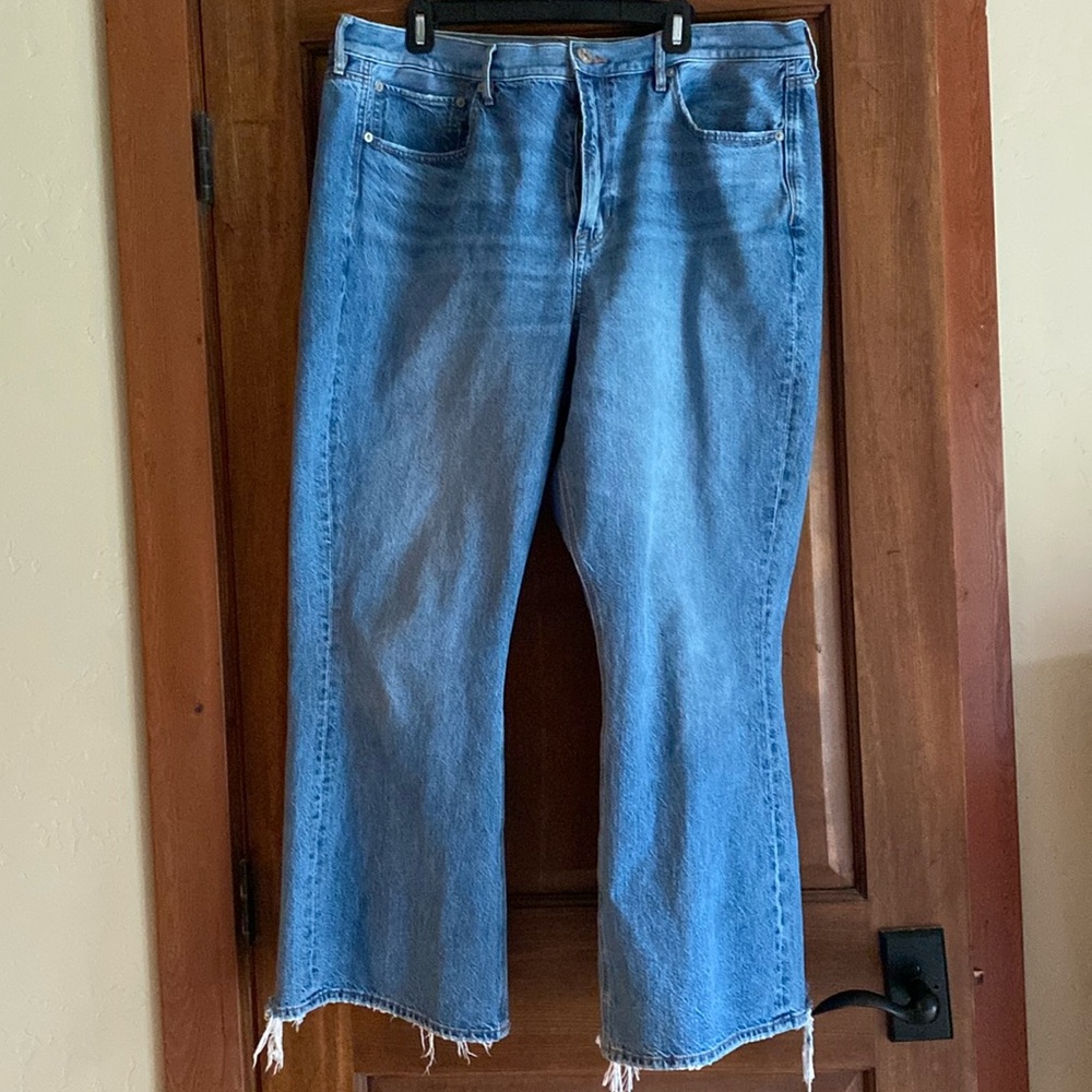 High Rise Flare Medium Wash Jeans